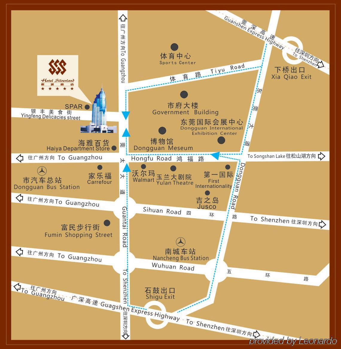 Hotel Silverland Dongguan  Exteriör bild
